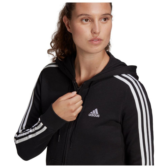 Adidas Γυναικεία ζακέτα Essentials French Terry 3-Stripes Full-Zip Hoodie